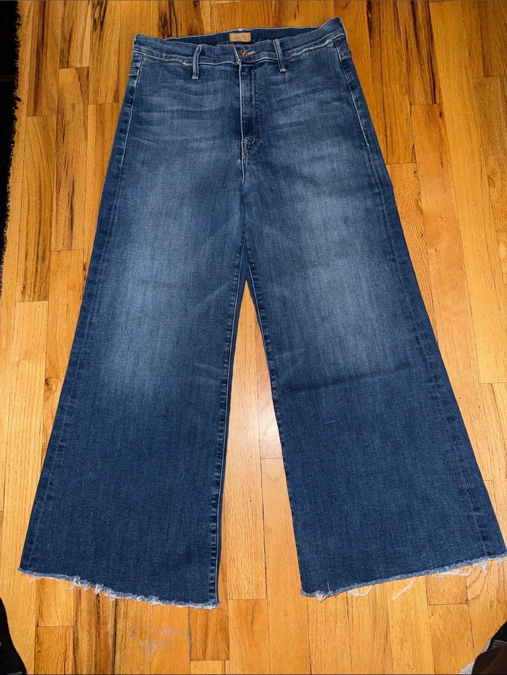 MOTHER Wide-Leg Jeans denim pants bottoms